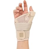 Wrist Brace Tendonitis Adjustable Wrist, Thumb Splint, Thumb Splint, Right and Left Hand, Sports Wrist Support Gym Suitable S