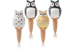 Holzsammlung 4pcs Insert de jardinière à arrosage Automatique, goutteurs automatiques Dispositifs d'arrosage en Argile pour Plantes d'intérieur et d'extérieur