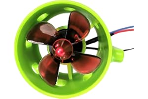 Sunydog Motore subacqueo RC 1000 KV brushless, motore RC impermeabile in senso orario con eliche a 4 lame, impermeabile, 12-24 V, motore elettrico per navi da pesca RC