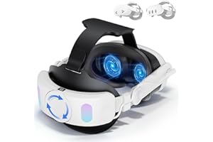 VIHBRAI Meta Quest 3s Headstrap Mit 10000mah Akku,Battery Head Strap Kompatibel für Meta Quest 3/3s，Quest 3 ZubehöR für Druck Zu Reduzieren Und Die Spielzeit Zu VerläNgern(Kopfbedeckung für Quest 3/3S)