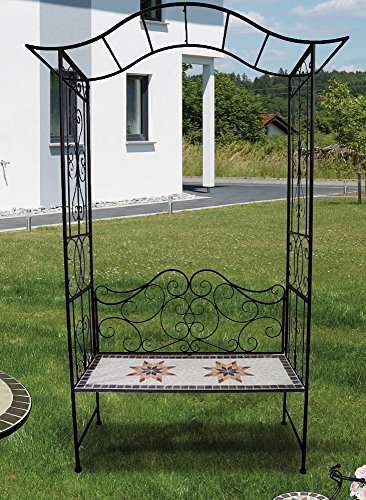 Preisvergleich Produktbild Rosenbogen Stella mit Bank, 115x43x230cm