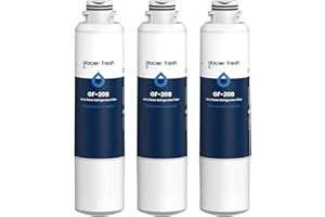 GLACIER FRESH DA29-00020B Refrigerator Water Filter Compatible with Samsung DA29-00020B, HAF-CIN/EXP, DA29-00020A/B, DA29-00019A, Kenmore 46-9101, RF4267HARS for French Door Refrigerator, Pack of 3