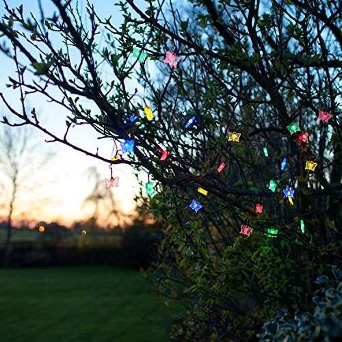 Solar Lichterkette Schmetterling, 30 bunte LEDs - 3