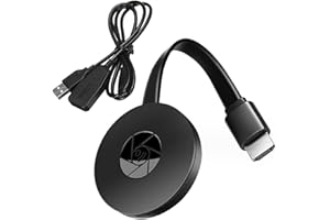 CIMVIDI Wireless HDMI Display Dongle, 1080P HD HDMI Wi-Fi para iPhone/iPad/Android/iOS/Windows/Mac Laptop, PC a TV/Monitor/Proyector con Soporte para Miracast, DLNA, Airplay, Antena Externa