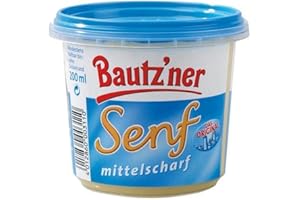 ‎BAUTZ'NER Bautz'ner Senf mittelscharf 200 ml Becher
