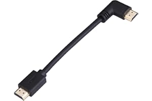 LARRITS 0,5 stopy 15 cm wysoka prędkość HDMI 2.0 kabel z Ethernetem męski na męski Ultra HD HDR z 90 stopni kątownik prosty 4 K 2160P 1080P 3D do 4K TV HDTV PS4 Xbox 360 projektory Xbox One laptop