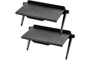 Zueyen 2 estantes de Caja de Cable para TV montada en la Pared, Estante de Caja de Cable, Estante Superior de TV, Monitor de computadora de Escritorio para sostener Cajas de Cable, Cajas de Medios