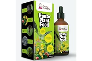 GROW BUDDHA Nawóz do żywności dla roślin doniczkowych, płynny skoncentrowany nawóz do zdrowych roślin doniczkowych, 100 ml, energiczny wzrost z silnym korzeniem, odpowiedni do wszystkich rodzajów roślin domowych i na zewnątrz