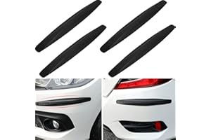 BANGMINDA 4PCS Protections Flexibles pour Pare-Chocs Avant et Arrière Protection Contre Les Rayures, Bande de Protecteur de Pare-chocs Universel Autocollant Protection pour Pare-Chocs de Voiture (Noir)
