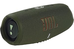 JBL Charge 5 Altavoz inalámbrico portátil con Bluetooth y batería integrada, resistente al agua (IP67), con PartyBoost para subir el nivel de la fiesta, hasta 20h de reproducción, verde