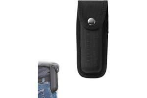 RHQFDM del coltello sacchetto nero Oxford Knife Case con del coltello con in nylon adatto per sacchetto pieghevole del coltello con sacchetto del coltello lunghezza del coltello fino a 14 cm