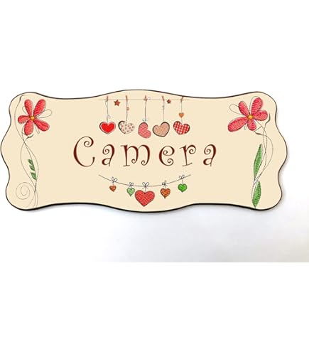 Targa Legno Per Porta Bagno Stile Shabby Chic - 15x20cm Con Adesivo - Foto 10