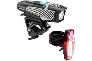 NiteRider Lumina 1000 Boost Front Bike Light Sabre 110 Rear Bike Light Combo Pack- LED USB Rechargeable Bicycle Headlight Water Resistant Mountain Road City Commuting Cycling Safety
