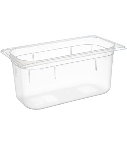 HENDI Lot De 2 Bacs Gastronormes GN 1/3 – Polypropylène Robuste, Empilable, -40°C à +80°C, Idéal Cuisine Pro & Restauration