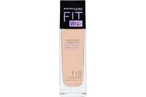 ‎MAYBELLINE Maybelline New York Make Up, Fit Me! Foundation mit LSF18, Für makellose Haut, Alle Hauttypen, Nr. 118 Light Beige, 30 ml