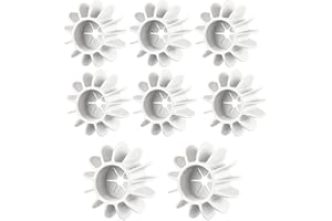 Taicols 8 Stück Waschkugel für Waschmaschine, Wiederverwendbare Trockner Ball, Washing ball for washing machine, Trocknerbälle für Wäschetrockner, für Heim Kleidung Reinigung (weiß)