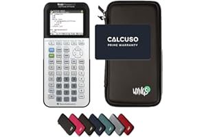 Texas Instruments CALCUSO Pack économique: TI 83 Premium CE Python Edition Calculatrice Graphique + étui de Protection WYNGS Noir + Garantie étendue de CALCUSO