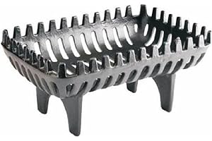 LESS THAN HALF PRICE - REDUCED TO CLEAR - Inglenook Open Fire Grate Log Coal Wood Basket Holder Black Heavy Duty Cast Iron