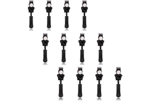 YNKKVRE 12 Pcs Black Fix Zip Puller,No Tools Required Zipper Repair Kit,Removable Nylon Coil Zippers Puller for Jacket Luggage Backpacks Travel Practical Accessories Replacement