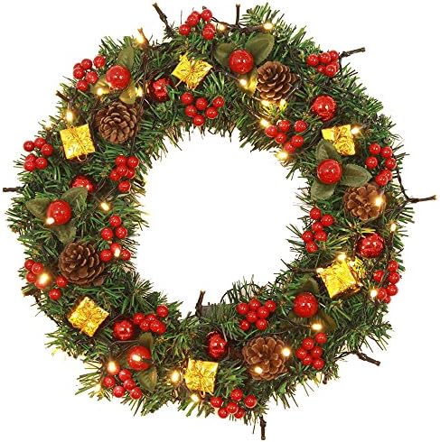 Christmas wreaths WINWINTOM Christmas Balls Wreath Door Wall Ornament Garland Decoration (Christmas wreaths 3#)