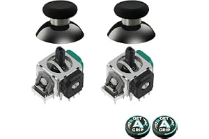 AKNES GuliKit TMR Joysticks Ersättning för Xbox Seriens X/S Controller | minskar Joysticks drift, ultrahög precision, lång livslängd, energieffektiv, Thumbstick Caps ingår