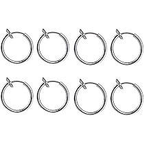 Set Di Borchie Per Piercing Falso In Acciaio Inossidabile Anello Per Naso Finto Confezione Di Adesivi Per Orecchini Per Sopracciglia Finte Piercing Per Labbra Orecchino Non Forato Lotto - Foto 3