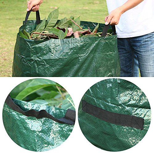 Yahee faltbare Gartensack Gartenabfallsack - 4 Stück im Set - 270 Liter - mit Griffe