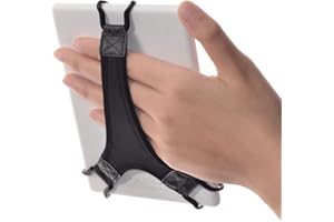 TFY Supporto di sicurezza da polso compatibile con Kindle E-Reader, e-Reader da 6 pollici, Paperwhite, Voyage, Oasis, Nook GlowLight Plus, PRS-300, PRS-350, colore: nero