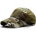 WULIAN Punisher Skull Multicam Operator Cap Men Mesh Summer Fitted Tactical Cap Special Force Sniper Swat Hat Place Patch Od,Skull Camo Green