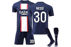 PIITOU PSG Maillot de Foot Enfant et Homme 2022 2023 Nouveau Equipe de Paris Football, Soccer Jersey Ensemble Sport Garcon Tee Shirt, Short et Chaussettes Survetement PSG Vêtements