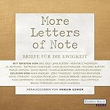 Image de More Letters of Note: Briefe für die Ewigkeit