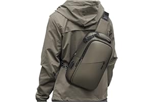 SEAFEW Sacoche Homme Bandouliere Sac Bandoulière Homme Sac de Poitrine Homme avec Port de Charge USB, Imperméable Sacs à dos porté travers Sling Bag Cross Body Bag pour Sport Voyager