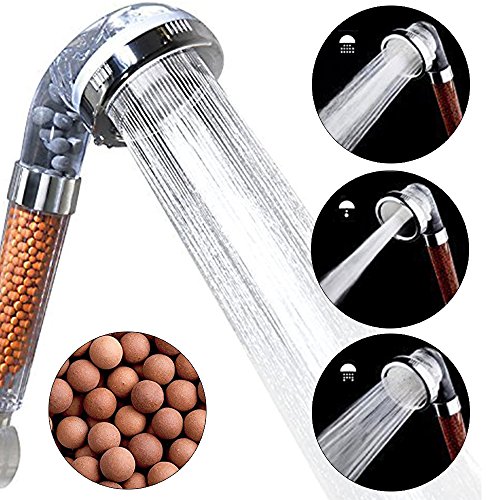 UOMERE Filtration Shower Head for Dry Skin and Hair High Pressure Water Saving Ionic Handheld Showerhead