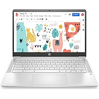HP Chromebook 14a-na0003TU 14-inch Thin & Light Touchscreen Laptop (Intel N4020/4GB/64GB SSD + 256GB Expandable/Chrome OS/1.46 kgs Light), Mineral Silver