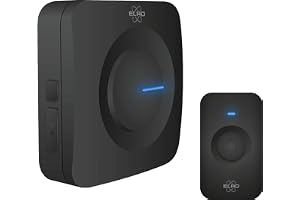 ELRO DB3000 Radio Doorbell Set - Bärbar mottagare med batteri - Vattentät, 300 m räckvidd, 64 melodier