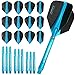 Produktbild HARROWS Retina Combo Kit – Dart Flights und Schäfte Combo Kit – Blau – Inklusive Darts Ecke gebogen Kugelschreiber