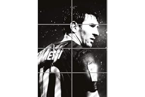 Doppelganger33 LTD Lionel Messi Football X Large Wall Art Multi Panel Poster Print 33x47 inches