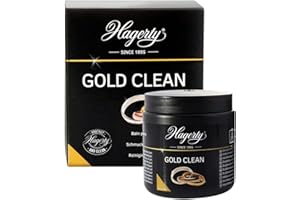 Hagerty Gold Clean Bain nettoyant I 170 ml I Nettoyage et entretien efficace des bijoux en or jaune, blanc ou rose I Pour redonner de l'éclat à vos bijoux I Panier inclus