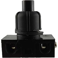 Einbau Druckschalter Schwarz für Lampen 250V 2A