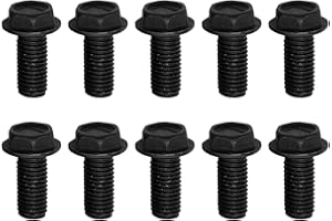 NBGRVB High Strength 10pcs Left Hand Thread Screws for Cutting Machines M6 M7 M8 Size (7mm)