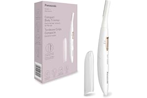 Panasonic ES-WR51 Compact Body Trimmer, Women's Hair Remover, Ladies Shavers, Dry, Battery Powered (1 X AAA Required), Protection Cap, Cleaning Brush, White