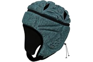 Amagogo Casco de Rugby Ajustable, Casco de protección para la Cabeza, Protector de Cabeza de béisbol de fútbol, ​​Casco Protector Suave para Adultos, jóvenes