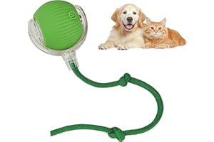 Noaya Smart Automatic Rolling Pet Ball - 360° Interactive Dog Cat Ball Toy, Electric Dog Ball, Chase Mate Cat Toy, Vibrating Self Moving Dog Ball, Cat Chaser Toys for Indoor Puppy Dog Cats Pet(Green)