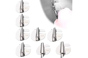 NEWHSY 8PCS Sewing Rolled Hemmer Foot Adjustable Rolled Hem Presser Foot Set 3mm-10mm 8 Sizes for Home Industrial Sewing Machine Sewing Accessories Quilting Accessories