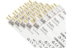 ZEXT Globe-Warehouse - Lampadine fluorescenti tubolari 18 W 840 4000 K, 60 cm, T8, 25 pz