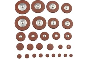BBTISG Saxophone Repair and Maintenance Kit, Sax Leather Pads Replacement Accessories for Alto, Tenor, and Tweeter Saxophones (Alto leather pad)
