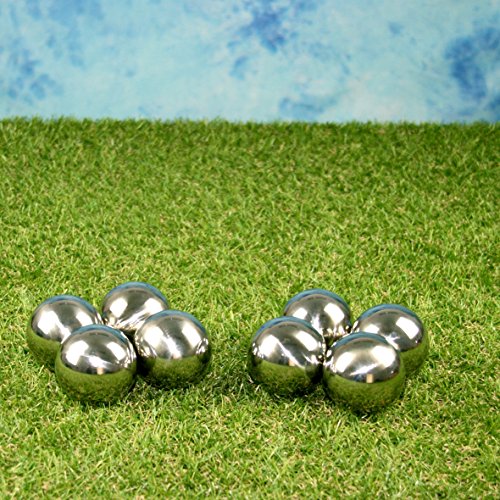 8 Edelstahlkugeln poliert Durchmesser 8cm