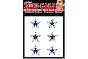 Wincraft 6er Gesicht Aufkleber 3cm - NFL Dallas Cowboys