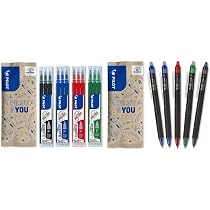 PILOT FriXion Ersatzminen 0.5mm | 9er Set Schwarz | Löschbare Tinte Für Point & Clicker