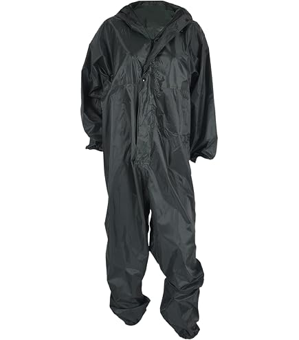 Combinaison Moto Anti-Pluie Réfléchissante - Étanche Nylon - Taille XXL Noir - Protection Vent Et Pluie